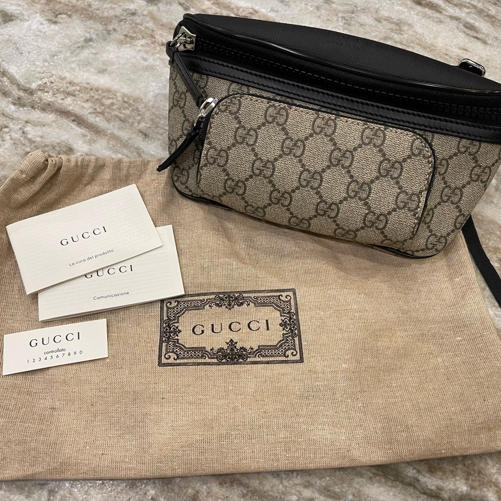 Gucci Canvas Waist Bag. Brand new.  Never worn.
